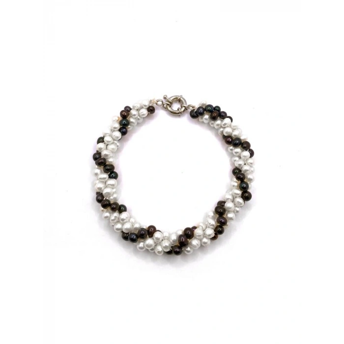 Sertifikalı Hakiki Orijinal Gümüş Burma İnci Bileklik