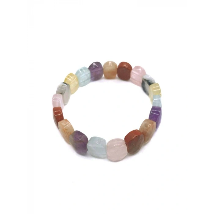 Sertifikalı Hakiki Orijinal Pembe Kuvars Ametist Sitrin Akuamarin Jasper Güneş Taşı Ay Taşı Doğal Taş Rolex Misinalı Bileklik