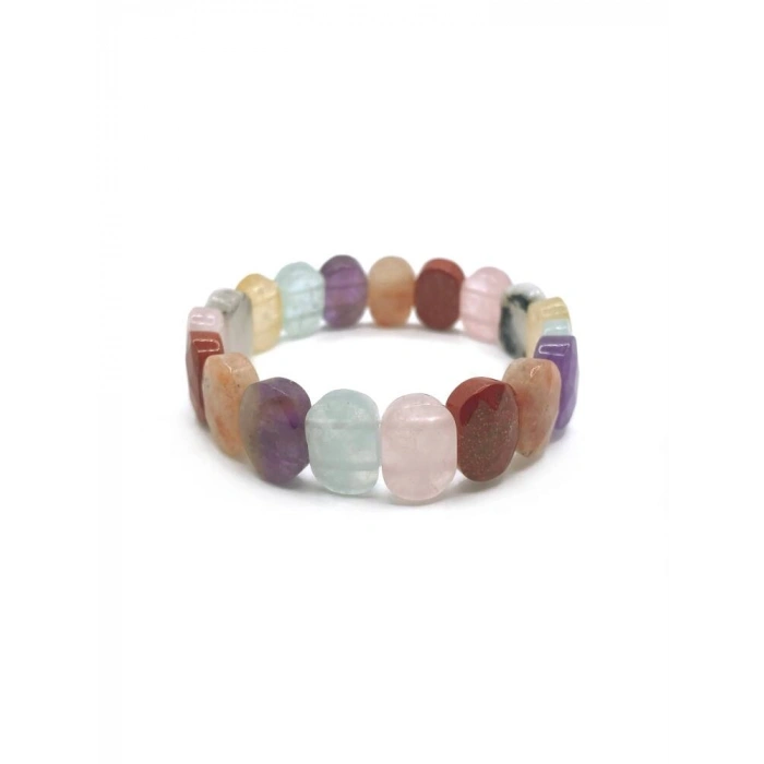 Sertifikalı Hakiki Orijinal Pembe Kuvars Ametist Sitrin Akuamarin Jasper Güneş Taşı Ay Taşı Doğal Taş Rolex Misinalı Bileklik