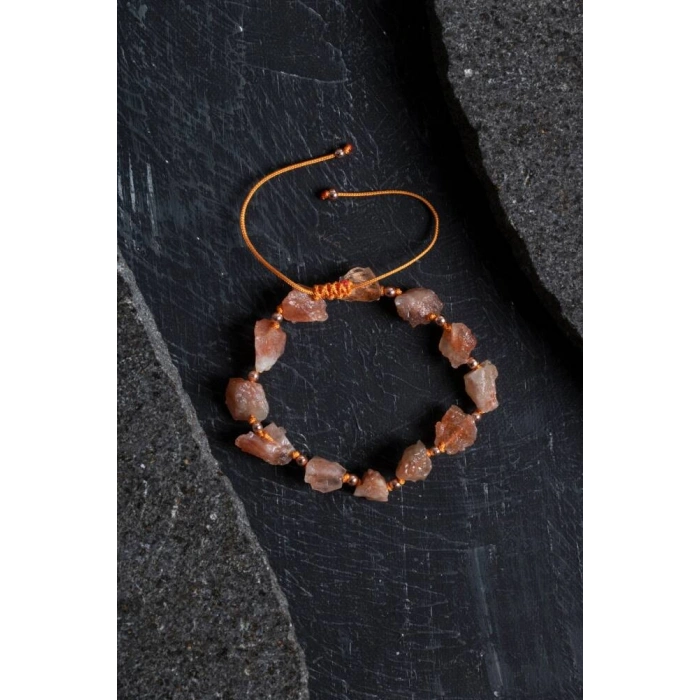 Sertifikalı Ham Güneş Taşı Ayarlanabilir Bileklik