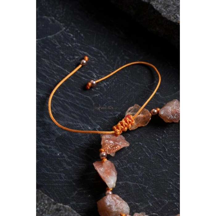 Sertifikalı Ham Güneş Taşı Ayarlanabilir Bileklik