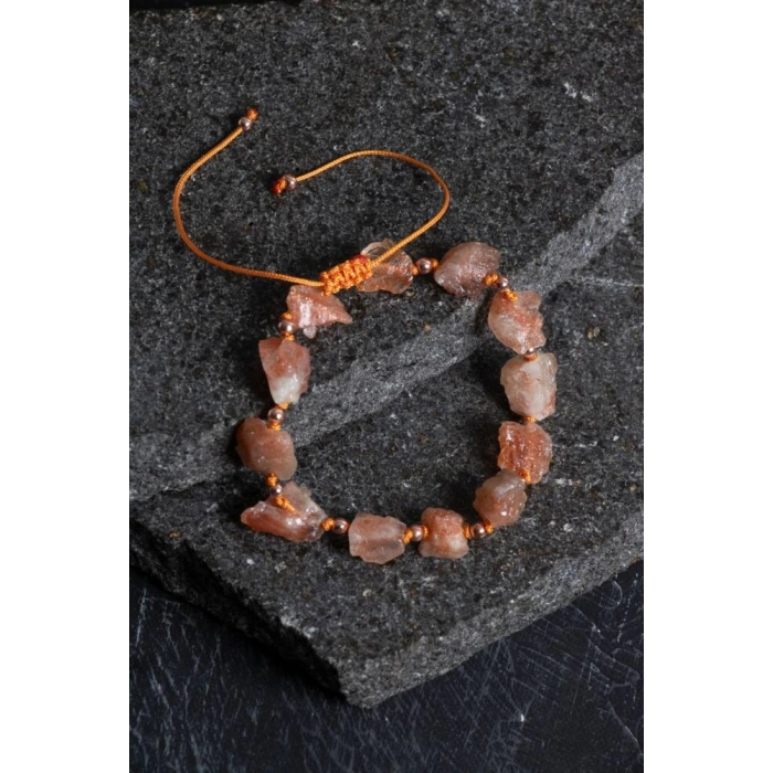 Sertifikalı Ham Güneş Taşı Ayarlanabilir Bileklik