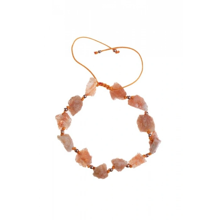 Sertifikalı Ham Güneş Taşı Ayarlanabilir Bileklik