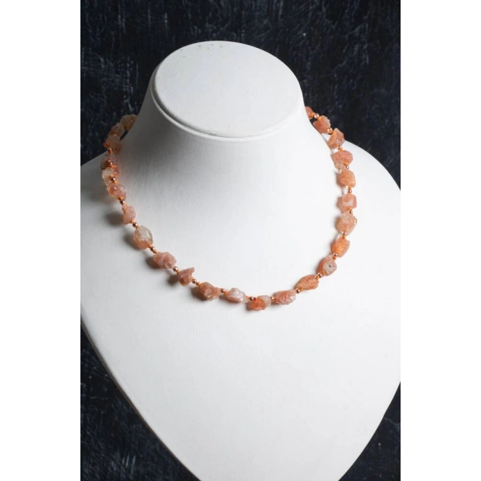 Sertifikalı Ham Güneş Taşı Doğaltaş Kolye