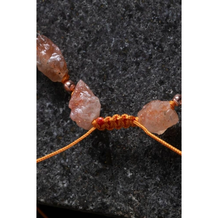 Sertifikalı Ham Güneş Taşı Doğaltaş Kolye