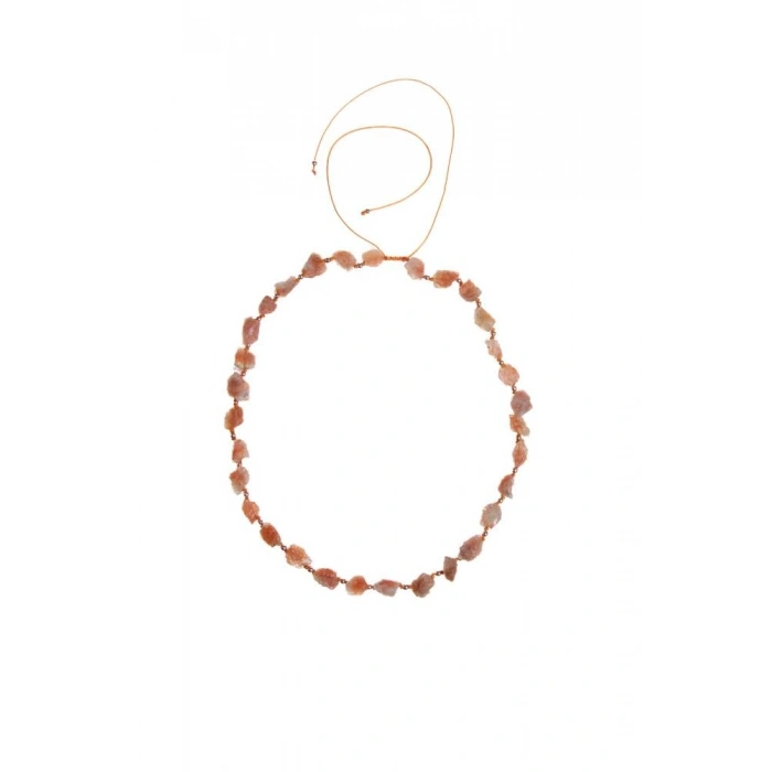 Sertifikalı Ham Güneş Taşı Doğaltaş Kolye