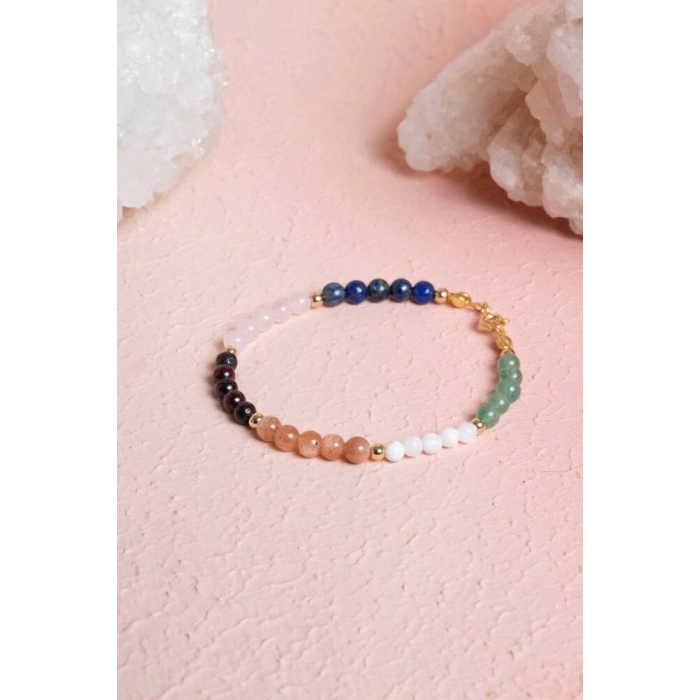 Sertifikalı İkizler Burcu Doğal Taş Bileklik