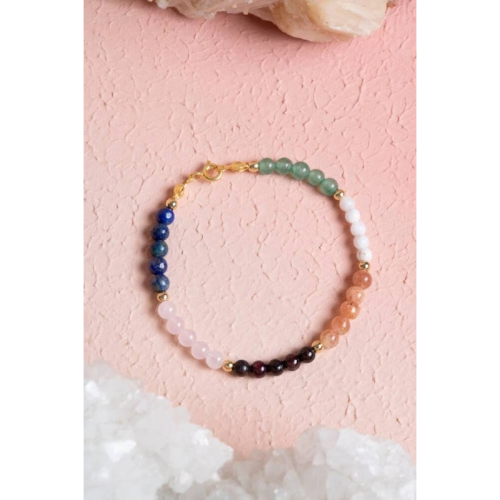 Sertifikalı İkizler Burcu Doğal Taş Bileklik