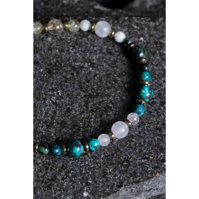 Sertifikalı İkizler Burcu Doğal Taş Bileklik (SK:259)