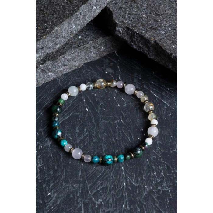 Sertifikalı İkizler Burcu Doğal Taş Bileklik (SK:259)