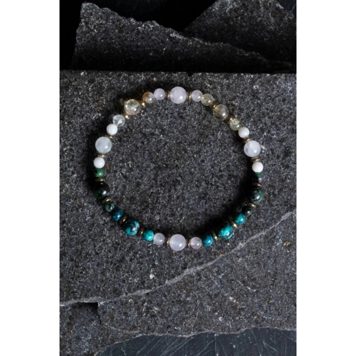 Sertifikalı İkizler Burcu Doğal Taş Bileklik (SK:259)