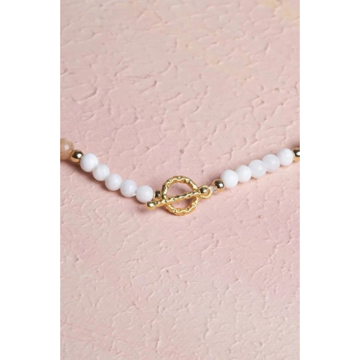 Sertifikalı İkizler Burcu Doğal Taş Kolye