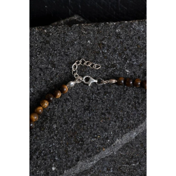 Sertifikalı Kaplan Gözü Doğal Taş Kolye