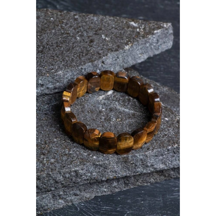 Sertifikalı Kaplan Gözü Geniş Kesim Doğal Taş Bileklik