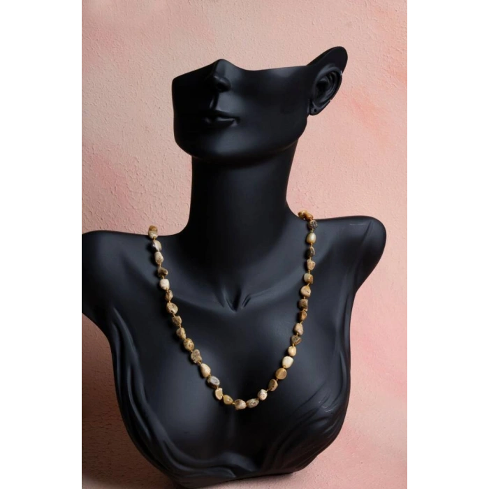 Sertifikalı Kehribar Doğal Taş Kolye (SK:376)