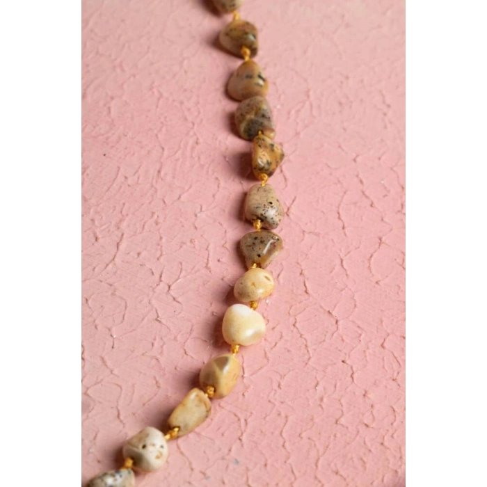 Sertifikalı Kehribar Doğal Taş Kolye (SK:376)