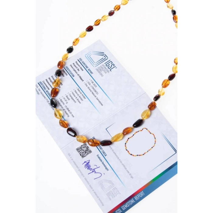 Sertifikalı Kehribar Kolye 2 (S.K:307)