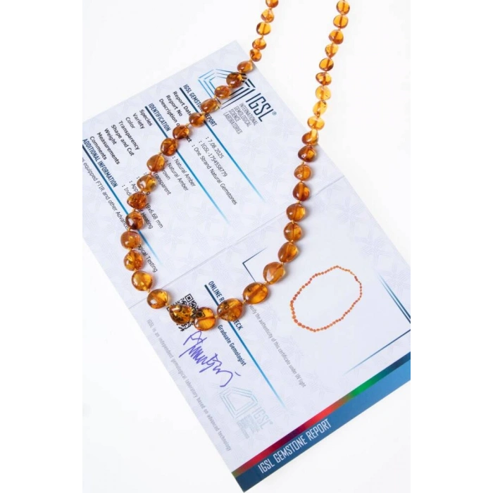 Sertifikalı Kehribar Kolye 3 (S.K:308)