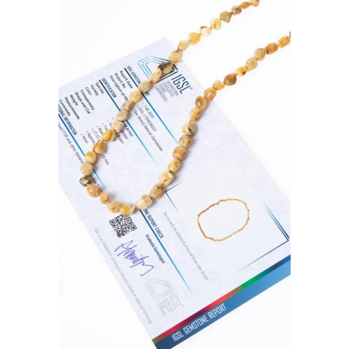 Sertifikalı Kehribar Kolye 5 (S.K:310)