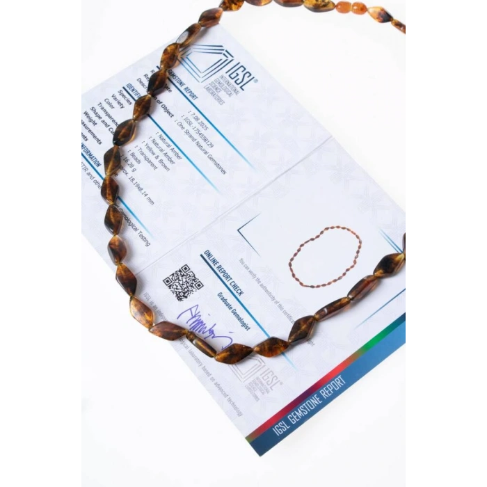 Sertifikalı Kehribar Kolye (S.K:306)