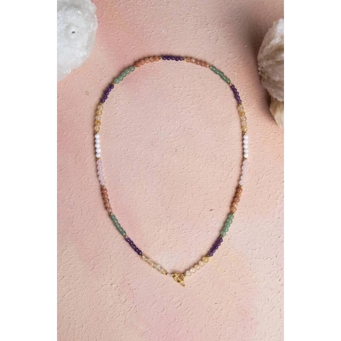 Sertifikalı Koç Burcu Doğal Taş Kolye