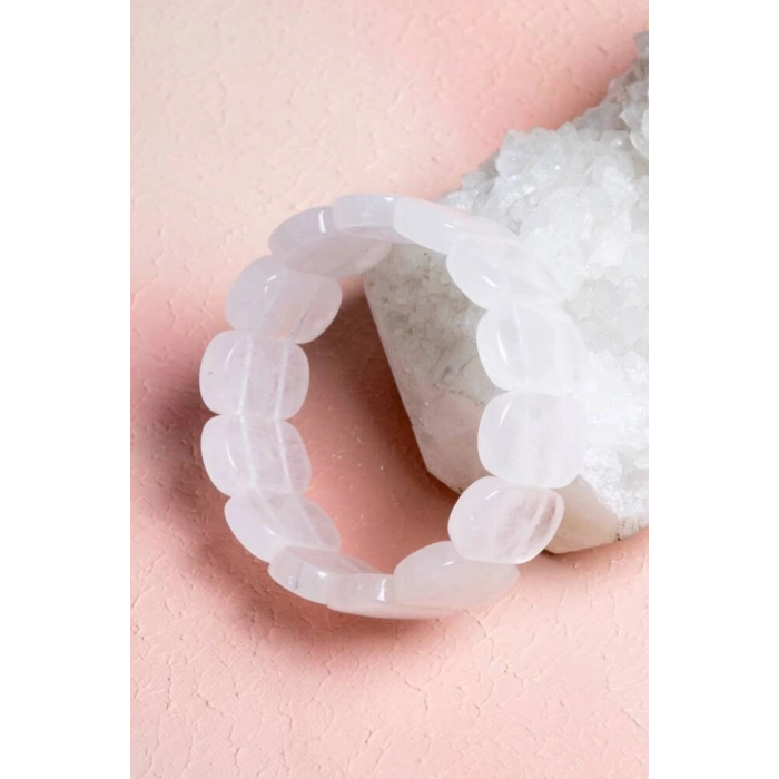 Sertifikalı Kristal Kuvars Geniş Kesim Doğal Taş Bileklik