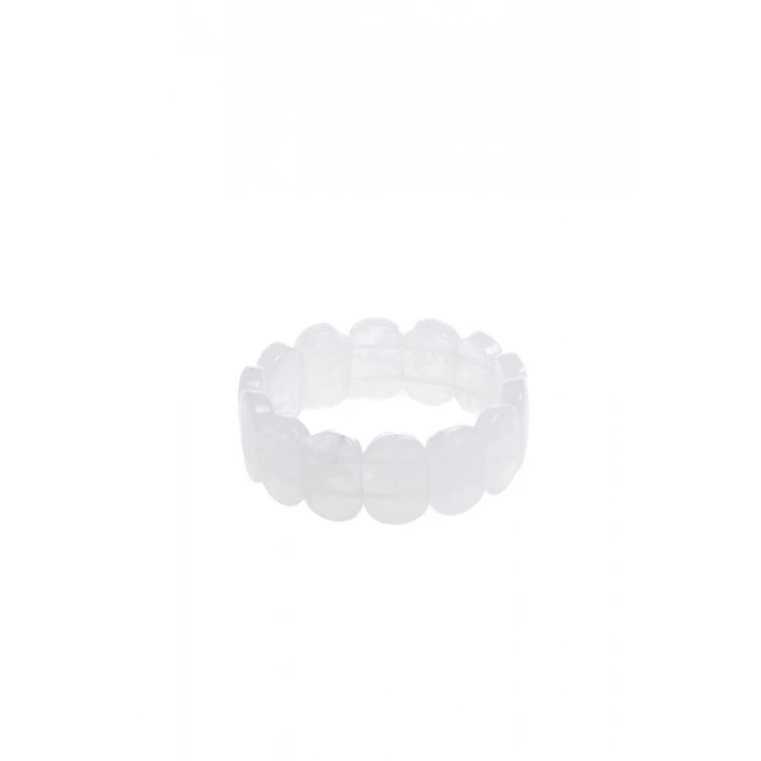 Sertifikalı Kristal Kuvars Geniş Kesim Doğal Taş Bileklik