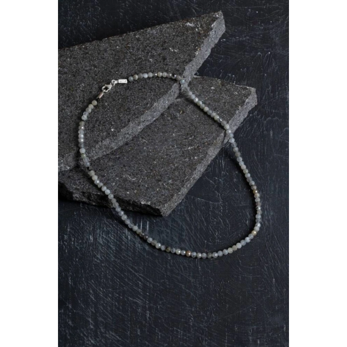 Sertifikalı Labradorit Doğaltaş Kolyey