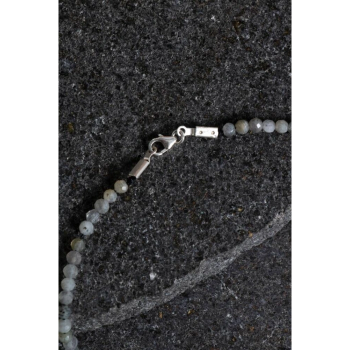 Sertifikalı Labradorit Doğaltaş Kolyey