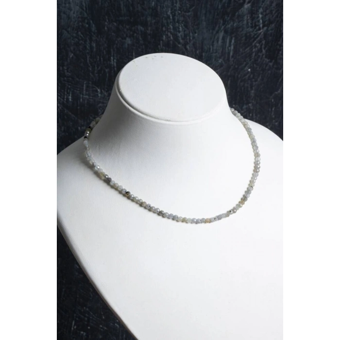 Sertifikalı Labradorit Doğaltaş Kolyey