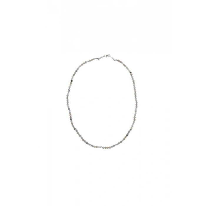 Sertifikalı Labradorit Doğaltaş Kolyey