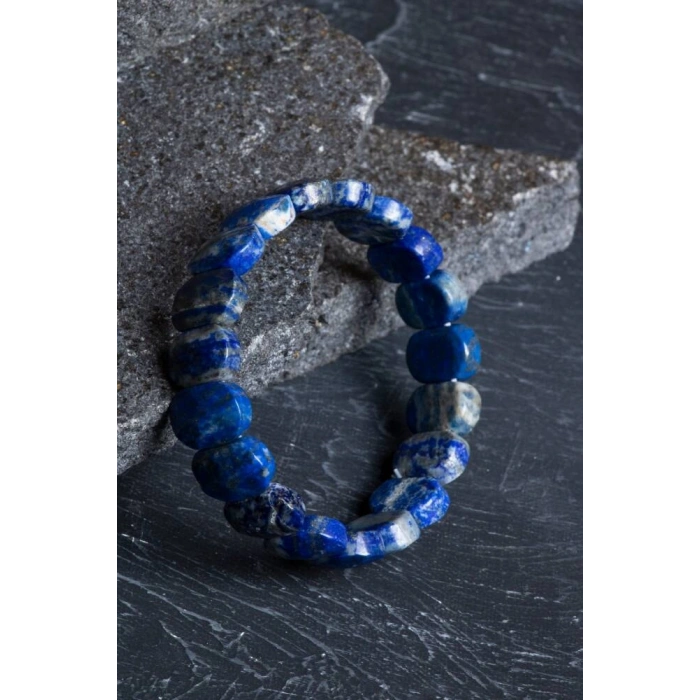 Sertifikalı Lapis Lazuli Geniş Kesim Doğal Taş Bileklik