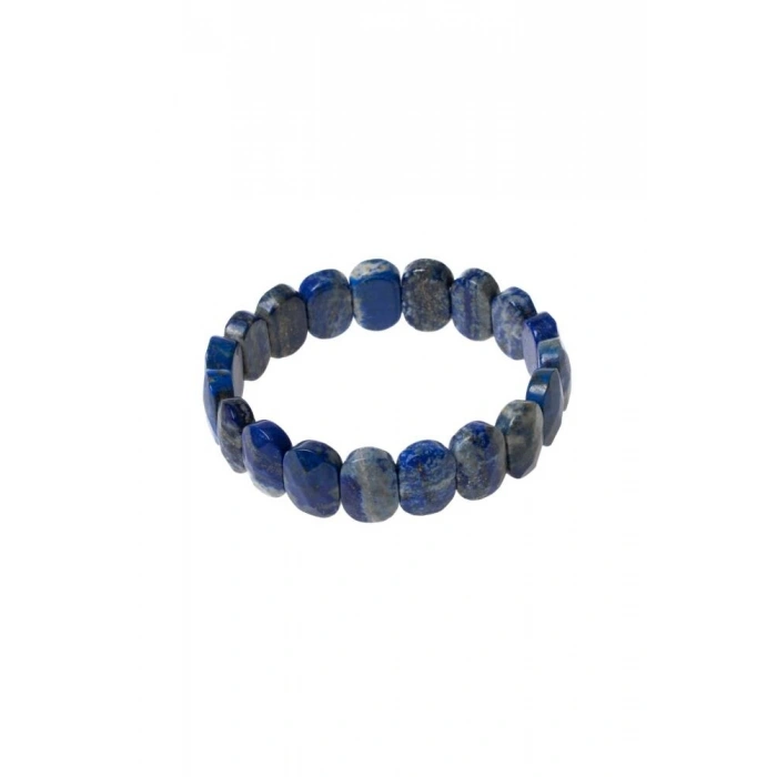 Sertifikalı Lapis Lazuli Geniş Kesim Doğal Taş Bileklik