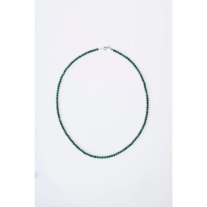 Sertifikalı Malahit Doğal Taş Kolye (SK:353)