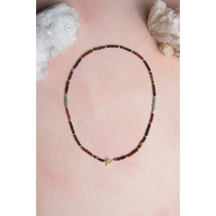 Sertifikalı Oğlak Burcu Doğal Taş Kolye