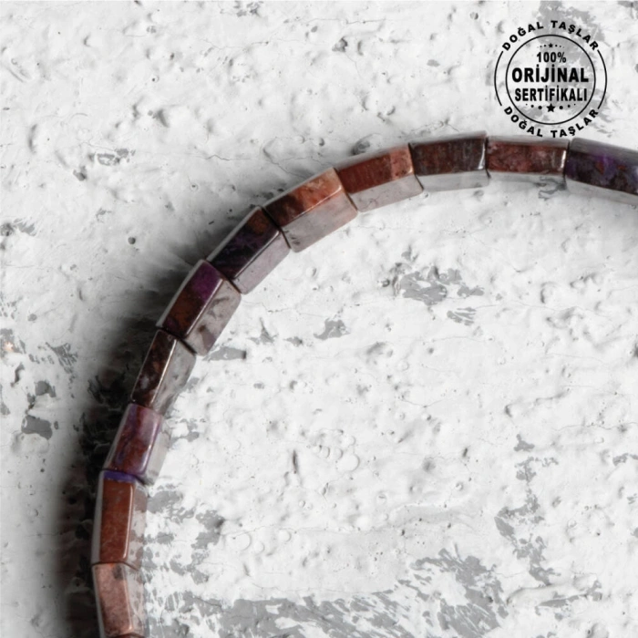 Sertifikalı Orijinal Şugulit Doğal Taş Bileklik