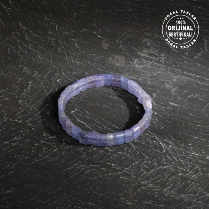 Sertifikalı Osmanlı Tanzanit Taş Bileklik – Geniş Kesim Doğal Enerji