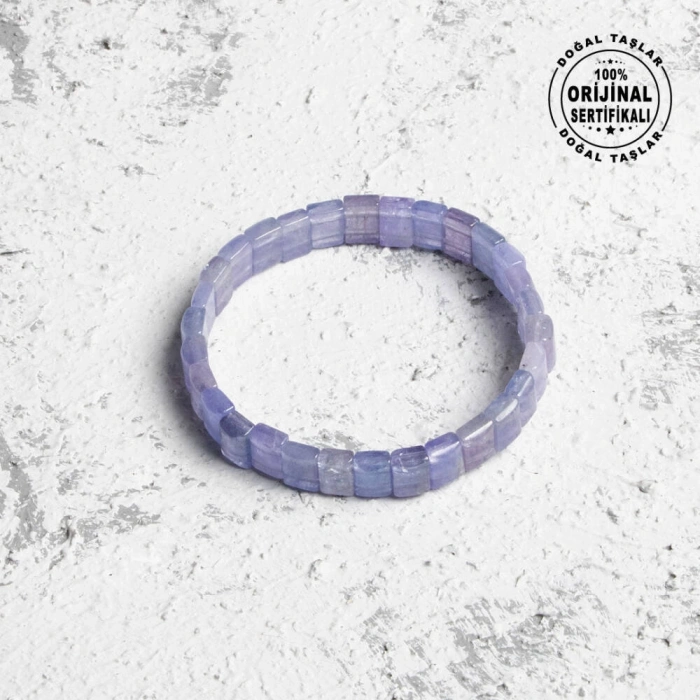 Sertifikalı Osmanlı Tanzanit Taş Bileklik – Geniş Kesim Doğal Enerji