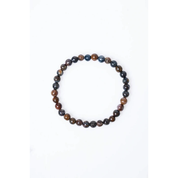 Sertifikalı Pitersit Doğal Taş Bileklik 6 mm (SK:202)