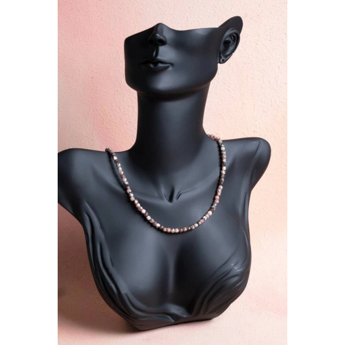 Sertifikalı Rodokrosit Doğal Taş Kolye (SK:245)