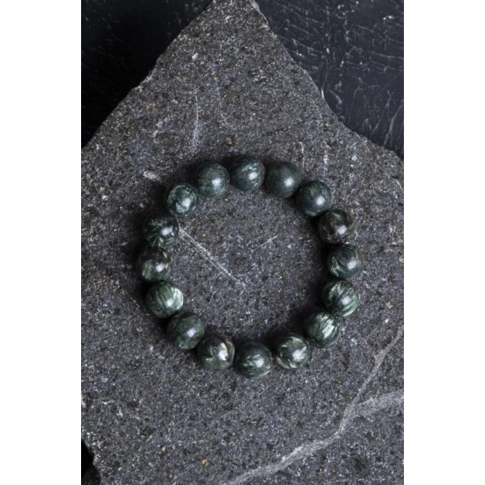 Sertifikalı Serpantin Doğal Taş Bileklik
