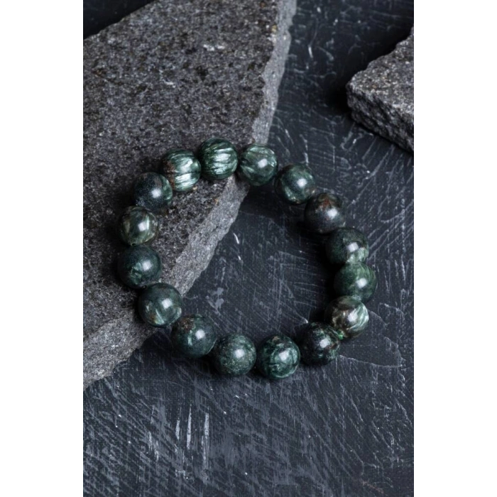 Sertifikalı Serpantin Doğal Taş Bileklik