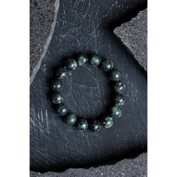 Sertifikalı Serpantin Doğal Taş Bileklik