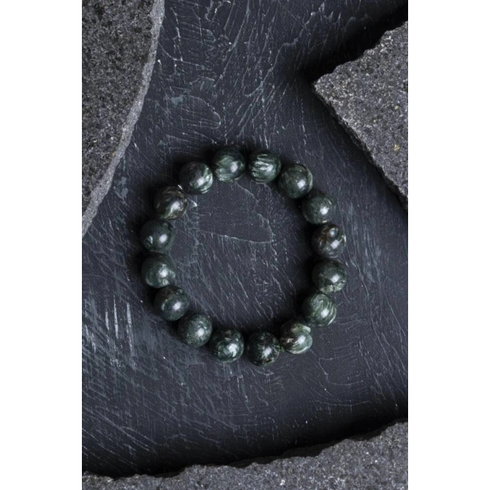 Sertifikalı Serpantin Doğal Taş Bileklik