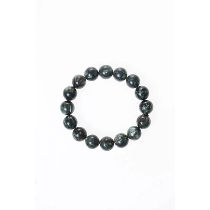 Sertifikalı Serpantin Doğal Taş Bileklik