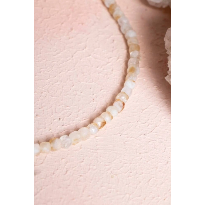 Sertifikalı Sitrin Doğal Taş Kolye (SK:243)