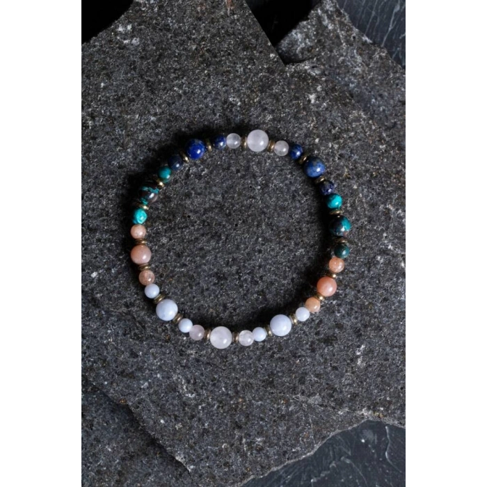 Sertifikalı Terazi Burcu Doğal Taş Bileklik (SK:257)