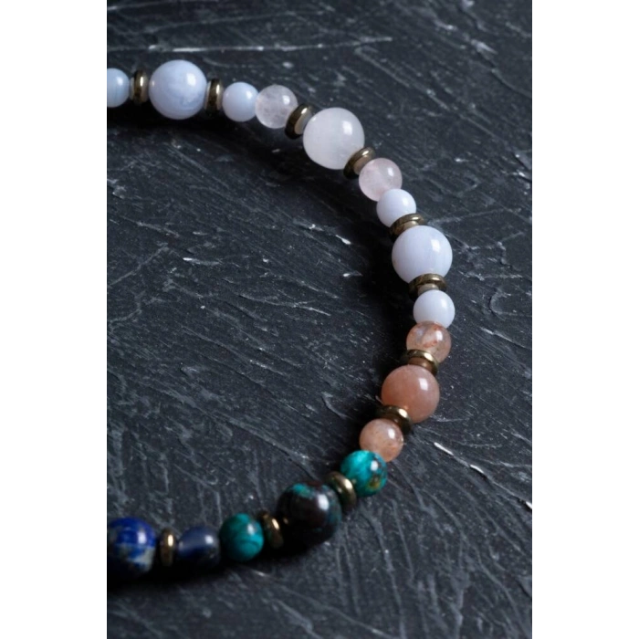 Sertifikalı Terazi Burcu Doğal Taş Bileklik (SK:257)