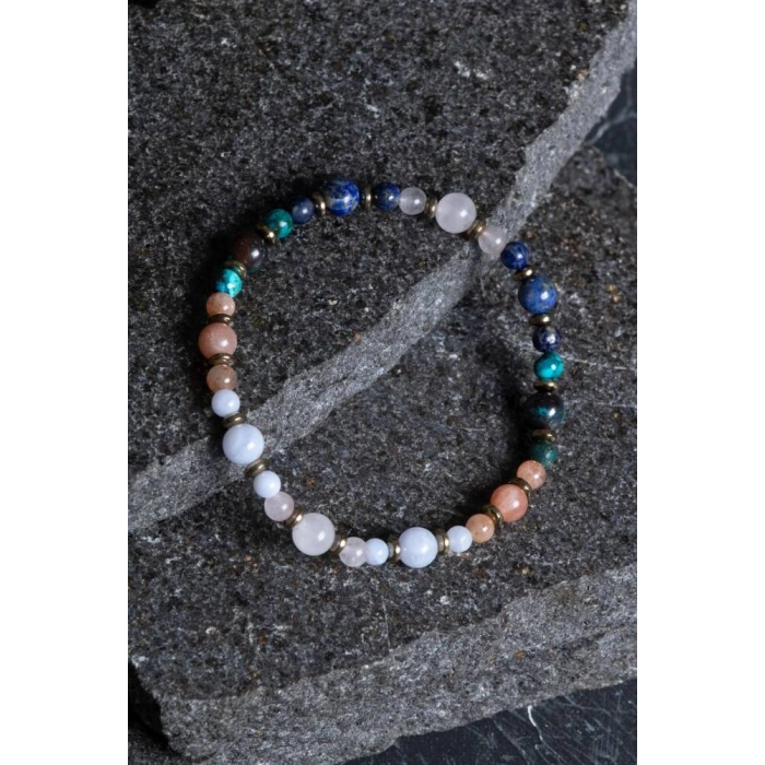 Sertifikalı Terazi Burcu Doğal Taş Bileklik (SK:257)