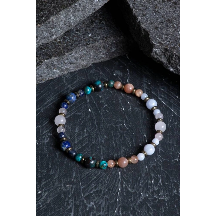 Sertifikalı Terazi Burcu Doğal Taş Bileklik (SK:257)